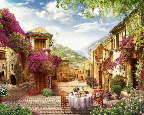 Malen nach Zahlen für Erwachsene | Tisch in der Provence | Figured'Art
