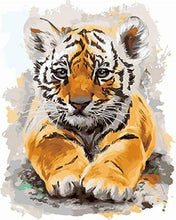 Laden Sie das Bild in den Galerie-Viewer, Malen nach Zahlen für Erwachsene | Junger Tiger | Figured&#39;Art