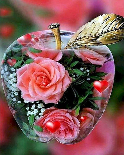 Malen nach Zahlen für Erwachsene | Liebesapfel | Figured'Art