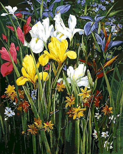 Malen nach Zahlen für Erwachsene | Zwischen den Blumen | Figured'Art