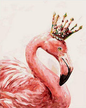 Laden Sie das Bild in den Galerie-Viewer, Malen nach Zahlen für Erwachsene | Königlicher Flamingo | Figured&#39;Art