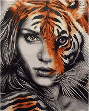 Laden Sie das Bild in den Galerie-Viewer, Malen nach Zahlen – Die Tiger-Frau