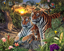 Laden Sie das Bild in den Galerie-Viewer, Malen nach Zahlen – Tiger Familie
