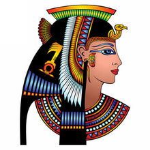Laden Sie das Bild in den Galerie-Viewer, 2D Holzpuzzle – Ägyptisches Porträt