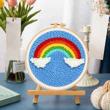 Laden Sie das Bild in den Galerie-Viewer, Punch Needle Regenbogen