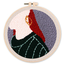 Laden Sie das Bild in den Galerie-Viewer, Punch Needle set Gold-Ohrring