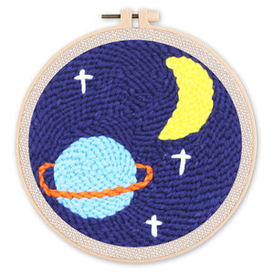 Punch Needle set Saturnhimmel