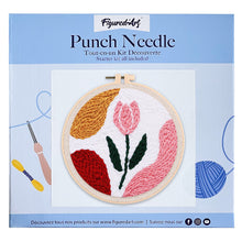 Laden Sie das Bild in den Galerie-Viewer, Punch Needle Rosa Tulpe