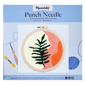 Punch Needle Blatt-Variante 2