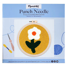 Laden Sie das Bild in den Galerie-Viewer, Punch Needle Hübsche weiße Blume