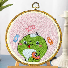 Laden Sie das Bild in den Galerie-Viewer, Punch Needle set Kleine Schlange mit einem Donut