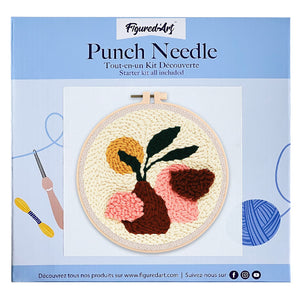 Punch Needle Braune Topfpflanze