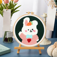 Laden Sie das Bild in den Galerie-Viewer, Punch Needle Kleiner winkender Hase