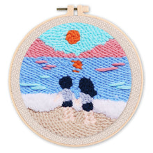 Laden Sie das Bild in den Galerie-Viewer, Punch Needle set Pärchen am Strand
