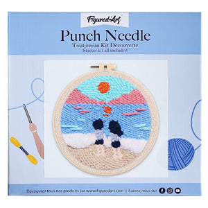 Punch Needle Pärchen am Strand