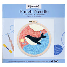 Laden Sie das Bild in den Galerie-Viewer, Punch Needle Hübscher blauer Wal