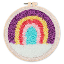 Laden Sie das Bild in den Galerie-Viewer, Punch Needle set Pastellfarbener Regenbogen