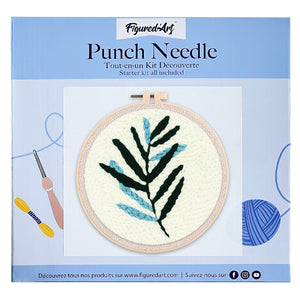 Punch Needle Zweifarbiges Blatt