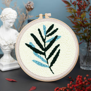 Punch Needle Zweifarbiges Blatt
