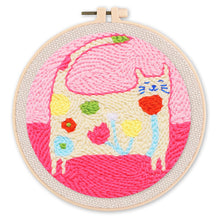 Laden Sie das Bild in den Galerie-Viewer, Punch Needle set Blumenkatze