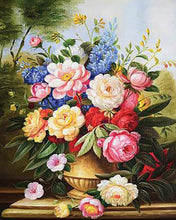 Laden Sie das Bild in den Galerie-Viewer, Kreuzstich – Farbiger Blumenstrauß