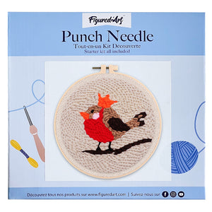 Punch Needle Rotkehlchen