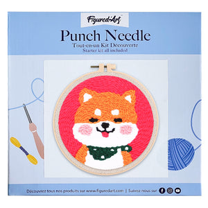 Punch Needle Shiba Inu Hund