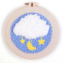 Laden Sie das Bild in den Galerie-Viewer, Punch Needle set Weiße Wolke