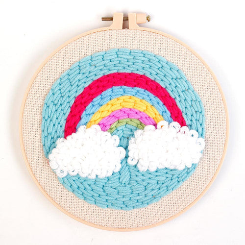Punch Needle set Heller Regenbogen