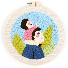 Laden Sie das Bild in den Galerie-Viewer, Punch Needle set Vater und Kind