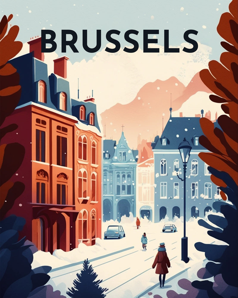 Diamond Painting – Reiseplakat Brüssel