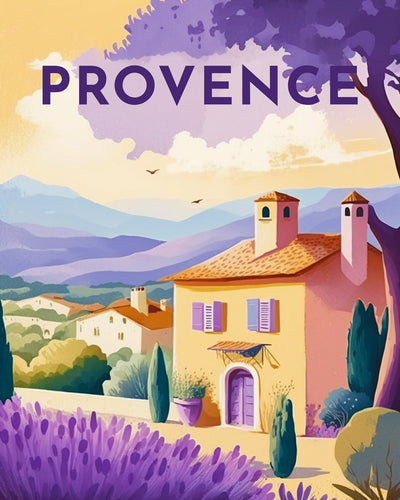 Diamond Painting – Reiseplakat Provence
