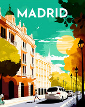 Laden Sie das Bild in den Galerie-Viewer, Diamond Painting – Reiseplakat Madrid