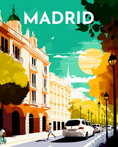 Diamond Painting – Reiseplakat Madrid