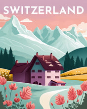 Laden Sie das Bild in den Galerie-Viewer, Diamond Painting – Reiseposter Luzern