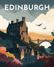 Laden Sie das Bild in den Galerie-Viewer, Diamond Painting – Reiseposter Edinburgh