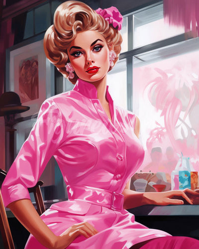 Diamond Painting - Vintage Rosa Diva