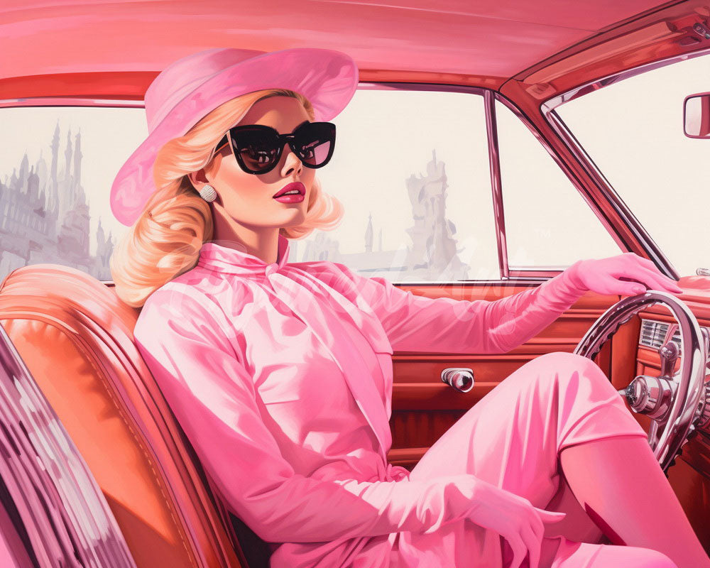 Diamond Painting - Rosa Spritztour der Diva