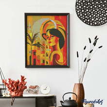 Laden Sie das Bild in den Galerie-Viewer, Diamond Painting – Art-Deco-Frau in Kuba