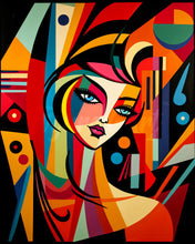 Laden Sie das Bild in den Galerie-Viewer, Diamond Painting - Abstrakte Frau im Picasso Stil