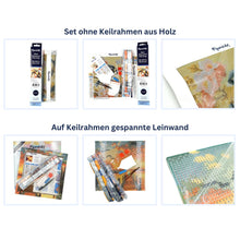 Laden Sie das Bild in den Galerie-Viewer, Mini Diamond Painting 25 x 25 cm - Neon-Zebra
