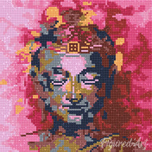 Laden Sie das Bild in den Galerie-Viewer, Mini Diamond Painting 25 x 25 cm - Kostbarer Buddha