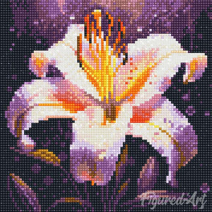 Mini Diamond Painting 25 x 25 cm - Lilienblüte