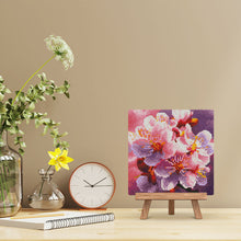 Laden Sie das Bild in den Galerie-Viewer, Mini Diamond Painting 25 x 25 cm - Kirschblütenblüte