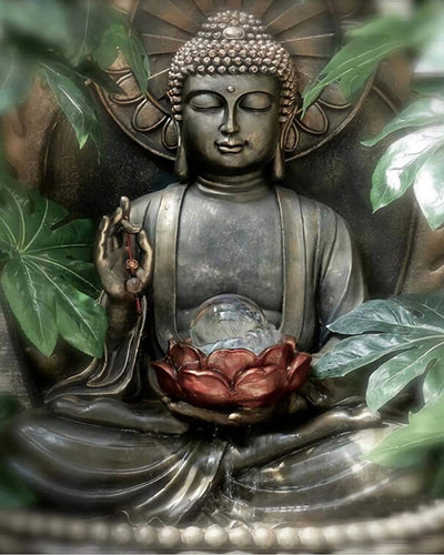 Diamond Painting – Buddha-Statue in Frieden