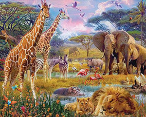 Diamond Painting – Tiere in der Savanne