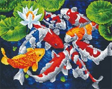 Laden Sie das Bild in den Galerie-Viewer, Diamond Painting – Japanischer Koi-Karpfen