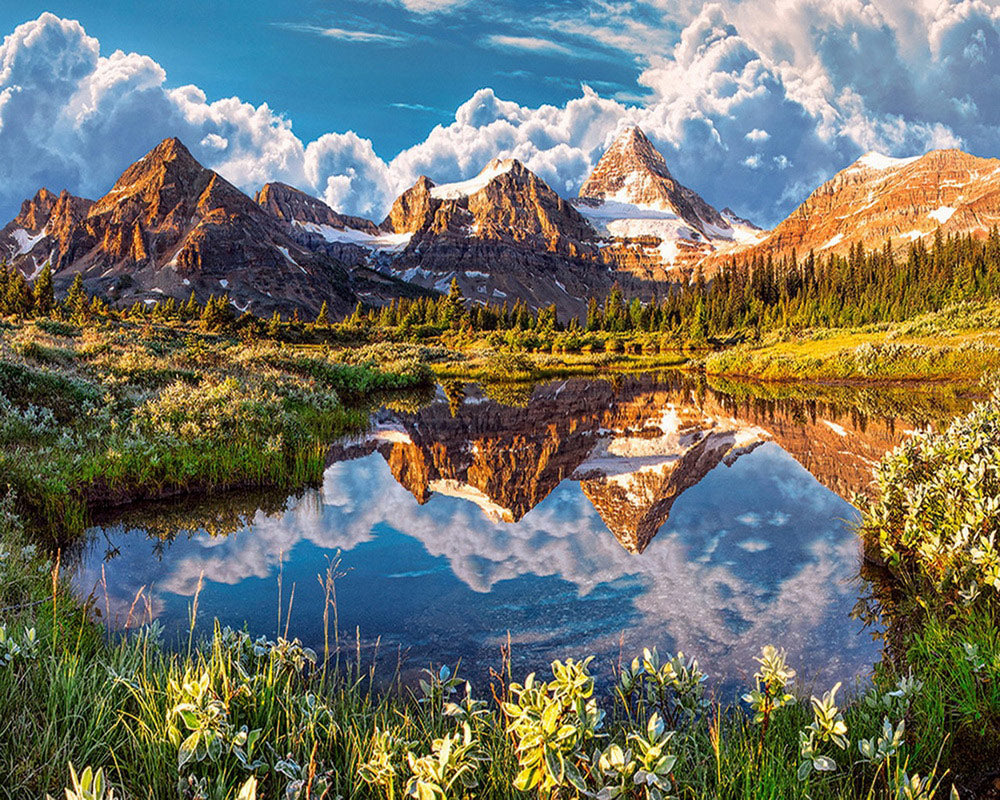 Diamond Painting – See im Gebirge