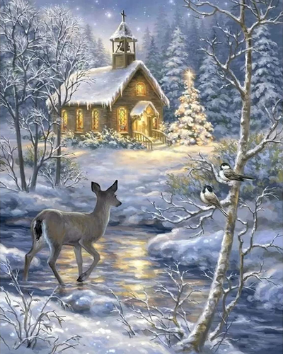 Diamond Painting – Hirsch am Fluss | Figured'Art