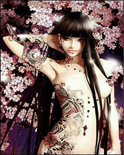 Diamond Painting – Junge Asiatin